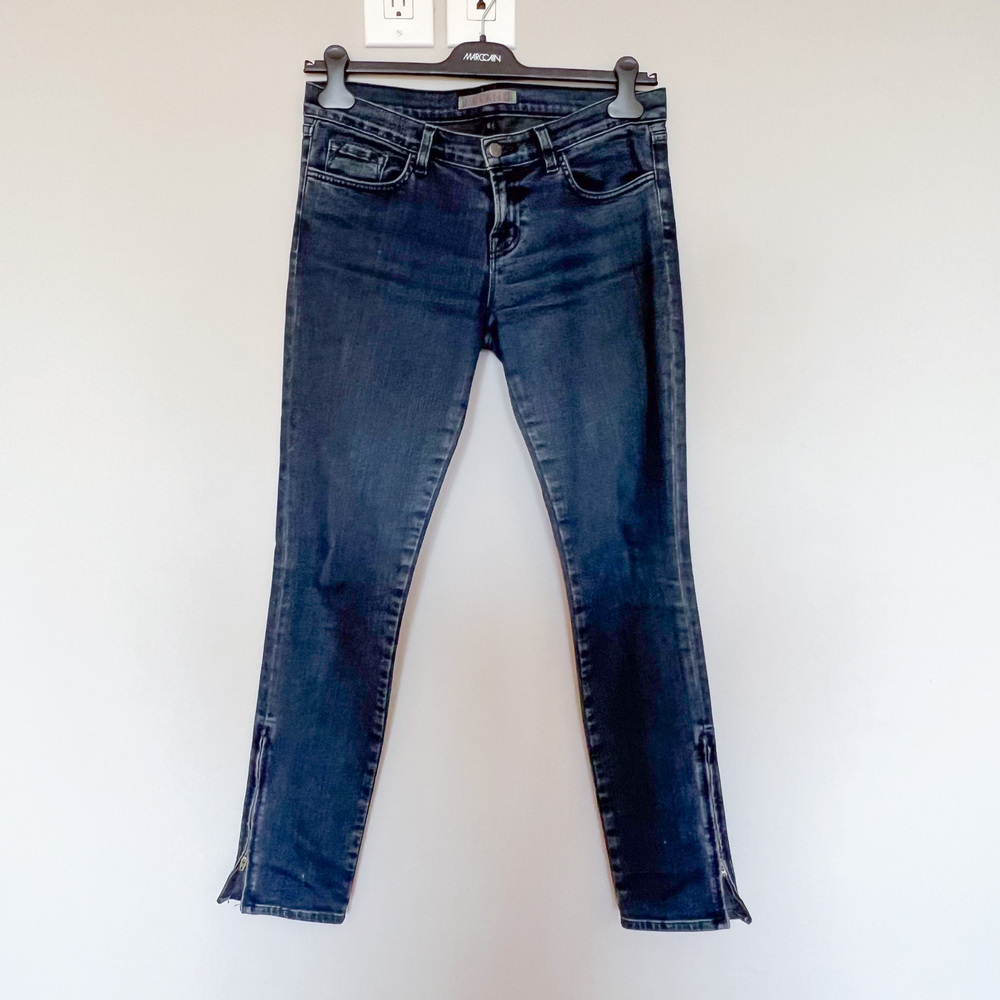 J Brand The Deal Style 9612 Bru Skinny Jeans Size 30 Dark Blue Mid Rise